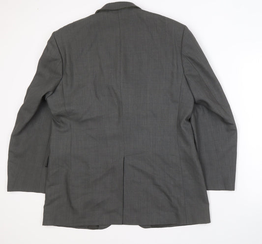 Mens UK Size 42 Jeff Banks Regular Grey Suit Jacket