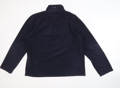 Mens UK Size L Regatta Black 1/4 Zip Sweatshirt