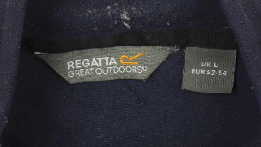Mens UK Size L Regatta Black 1/4 Zip Sweatshirt