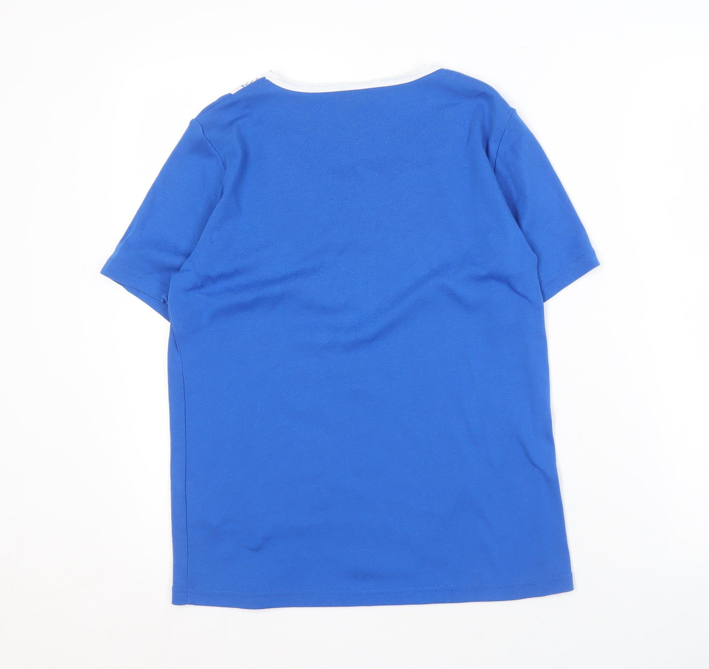 Damart Women's Blue T-Shirt, Size M, Short Sleeve