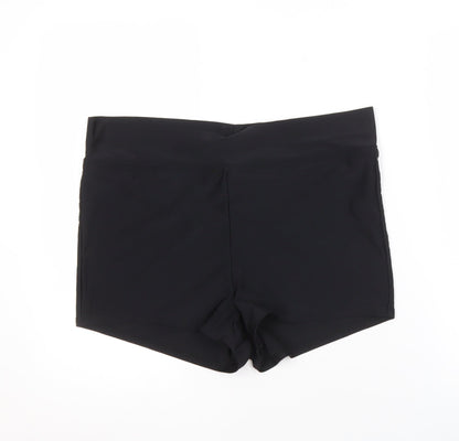 Cotton Traders Women's Black Activewear Shorts, Size 18