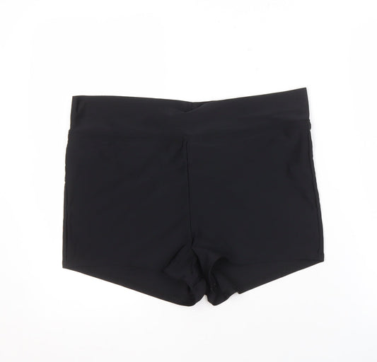 Cotton Traders Women's Black Activewear Shorts, Size 18