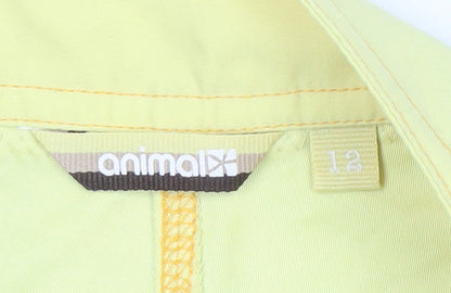 Animal Boys Yellow Hawaiian Shorts, Size 12