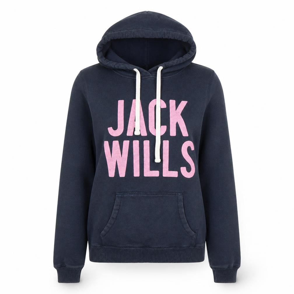 Womens UK Size 8 Jack Wills Blue Pullover Hoodie