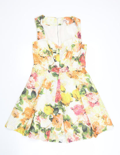 Louche Women's Multicoloured Floral Dress Size 12