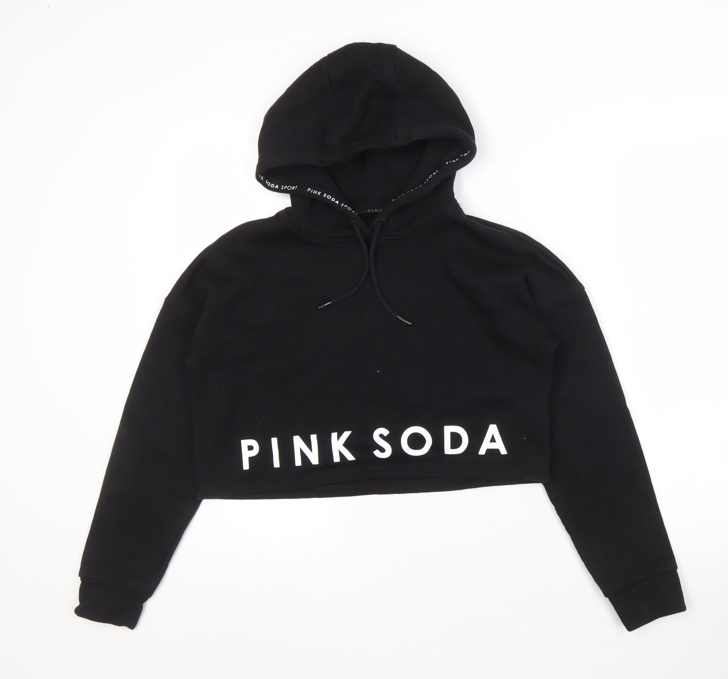 Pink Soda Sport Women's Black Pullover Hoodie Size 8