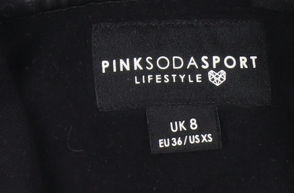 Pink Soda Sport Women's Black Pullover Hoodie Size 8