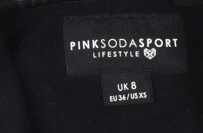 Pink Soda Sport Women's Black Pullover Hoodie Size 8