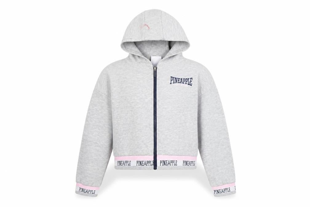 Front view of Primark girls’ grey full zip hoodie -, size 146