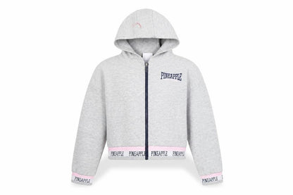Front view of Primark girls’ grey full zip hoodie -, size 146