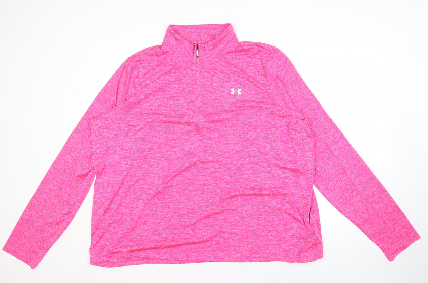 Under Armour Women's Pink 3XL Long Sleeve Pullover Top