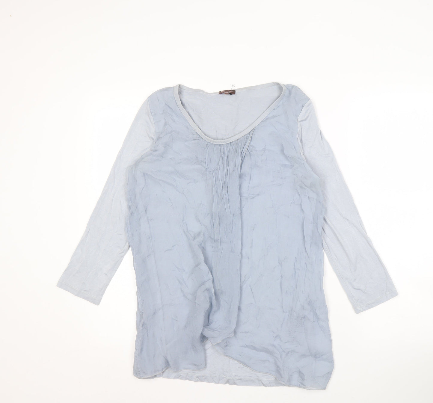 Womens UK Size M Phase Eight Blue Basic Blouse