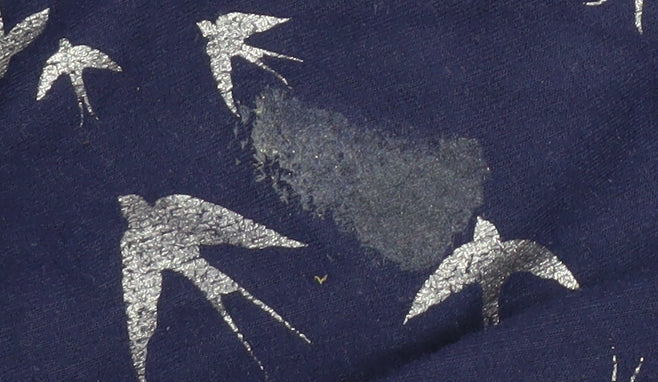 Oasis Women's Blue Crew Neck Animal Print Sweatshirt M