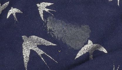 Oasis Women's Blue Crew Neck Animal Print Sweatshirt M