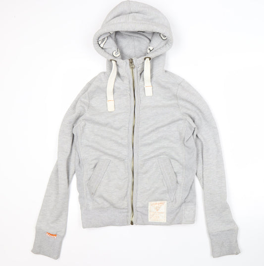 Superdry Men's Grey Full Zip Hoodie Size S