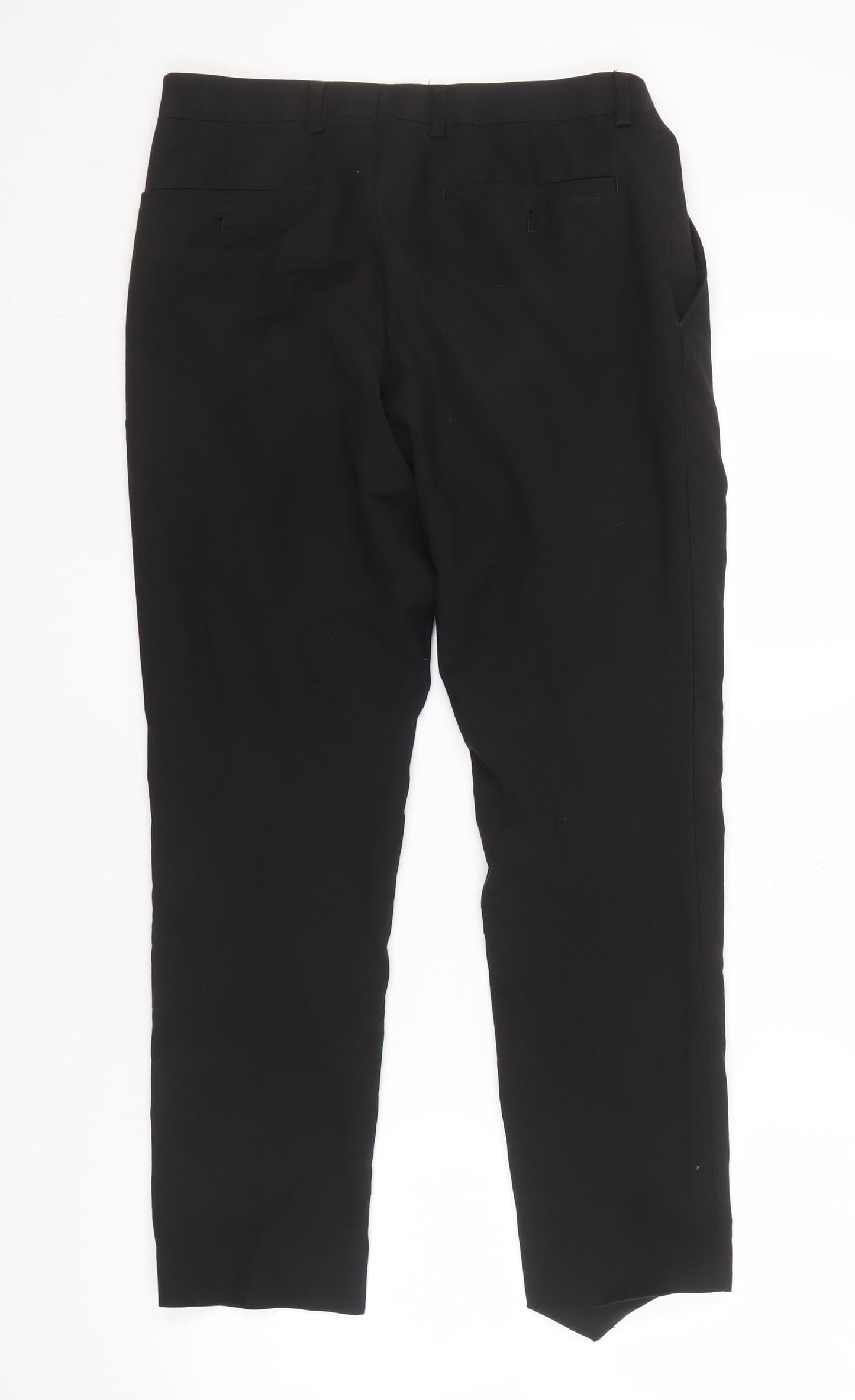 Mens UK Size 32S Moss   Black Trousers