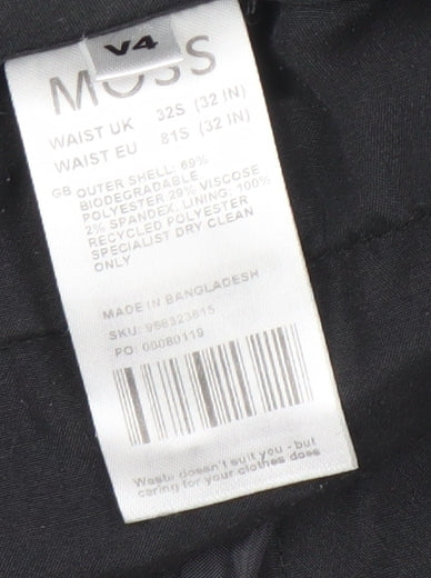 Mens UK Size 32S Moss   Black Trousers