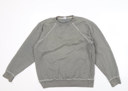Additional front view of Blue Steel unisex grey pullover sweatshirt