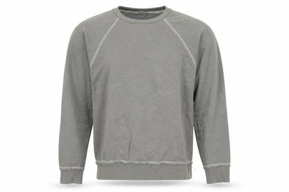 Front view of Blue Steel unisex grey pullover sweatshirt