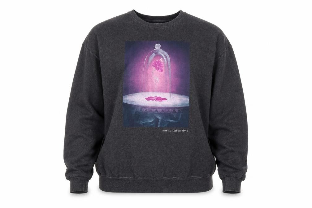 Womens UK Size 2XL Disney Princess Grey Pullover Sweatshirt