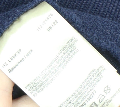 Mens UK Size M Lee Blue Full Zip Hoodie