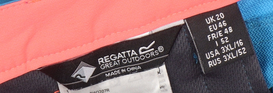 Regatta Women's Blue Cargo Trousers Size 20