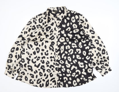 Womens UK Size 20 Lipsy Black  Button-Up