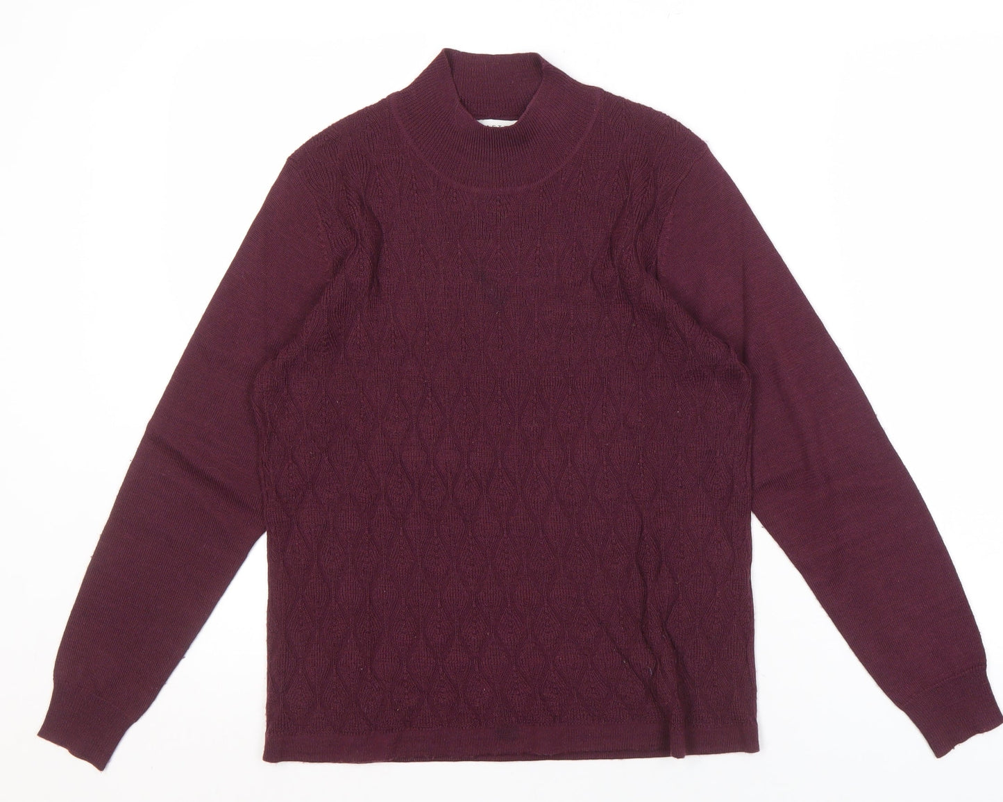 Eastex Women's Purple High Neck Jumper Size 12