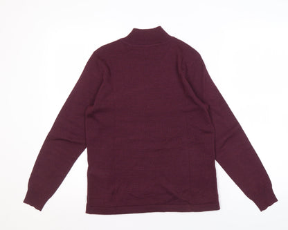 Eastex Women's Purple High Neck Jumper Size 12