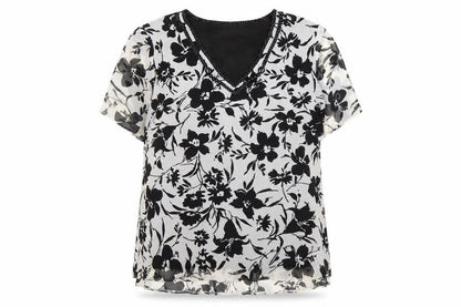 Womens UK Size 16 Ann Harvey Black  Blouse