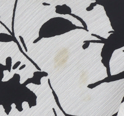 Ann Harvey Women's Black Floral Viscose Blouse, Size 16