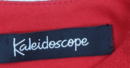 Kaleidoscope Women's Red Long Sleeve Dress 12