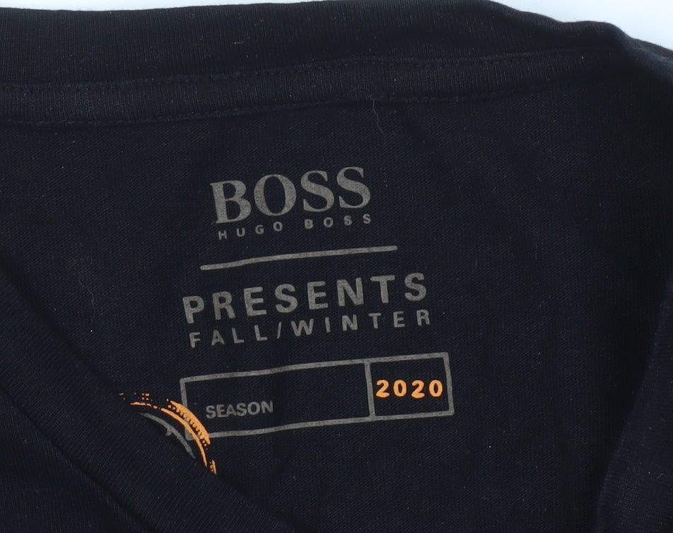 Mens UK Size XL Boss Black  T-Shirt