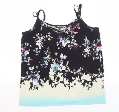 Womens UK Size 10 Warehouse Black Camisole Tank