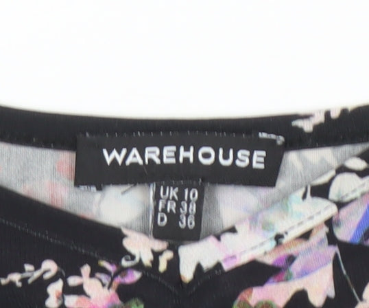 Womens UK Size 10 Warehouse Black Camisole Tank