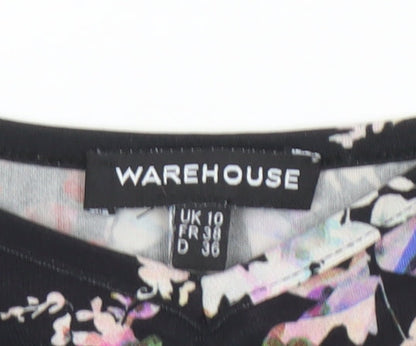 Womens UK Size 10 Warehouse Black Camisole Tank