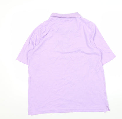 Womens UK Size M ISLE Purple  Polo