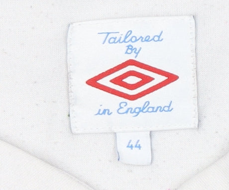 Umbro Men's White Football Shirt Size 44 Regular
