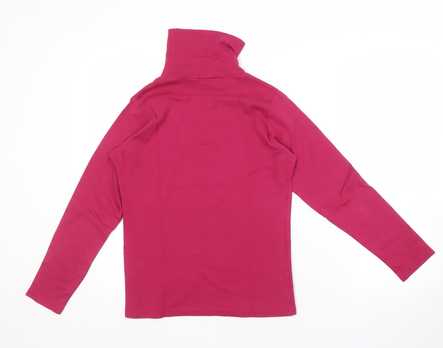 Womens UK Size 10 Isle Essentials Red Basic T-Shirt