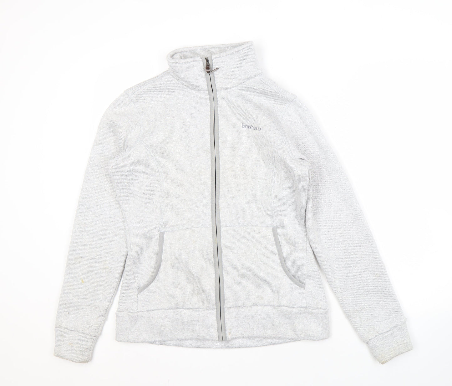 Brasher Women's Grey Full Zip Jacket Size 12