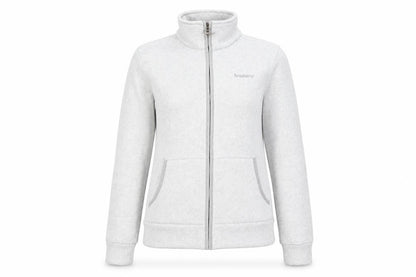 Front view of Brasher Women's Grey Full Zip Jacket, size 12