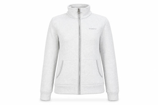 Front view of Brasher Women's Grey Full Zip Jacket, size 12