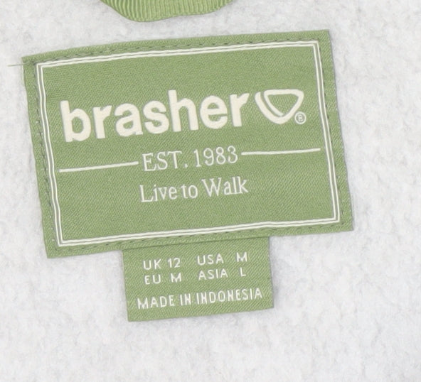Brasher Women's Grey Full Zip Jacket Size 12