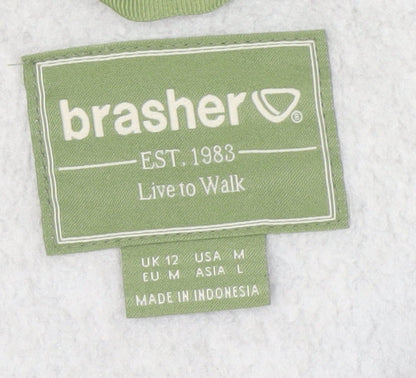 Brasher Women's Grey Full Zip Jacket Size 12