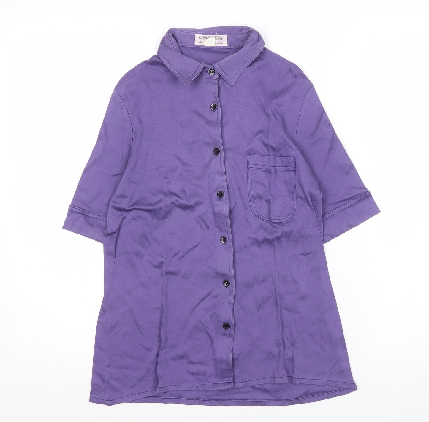 Jaeger Women's Purple Button-Up Shirt, Size 10