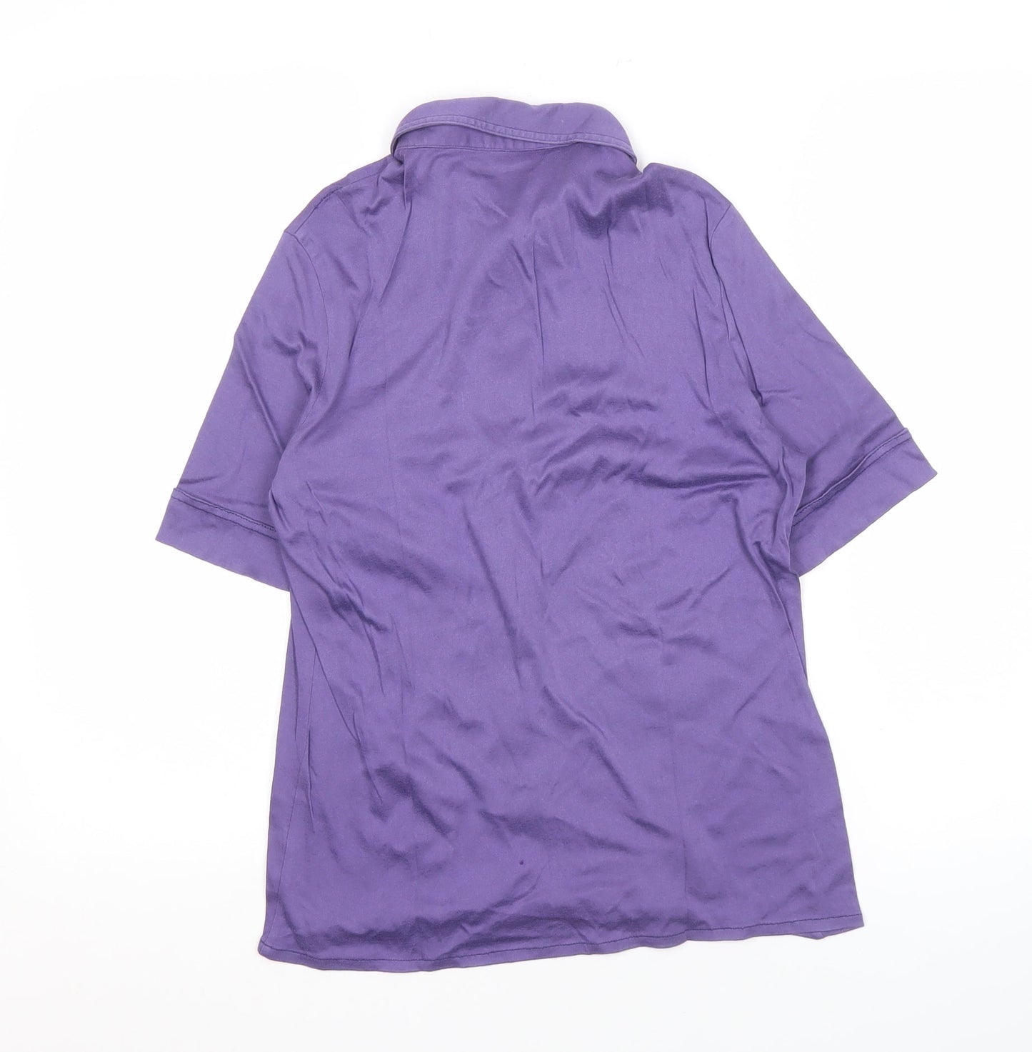 Jaeger Women's Purple Button-Up Shirt, Size 10