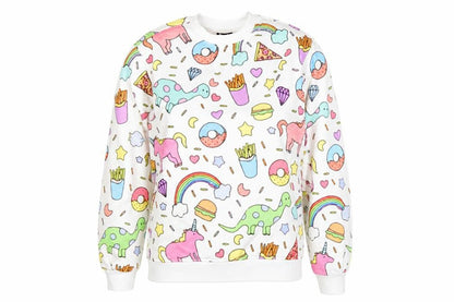 Minga London Women's Multicoloured Pullover Sweatshirt, Size M