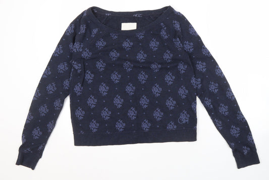 Womens UK Size M Gilly Hicks Blue Pullover Sweatshirt