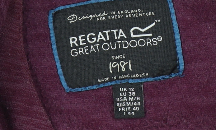 Regatta Women's Purple Pullover Hoodie Size 12