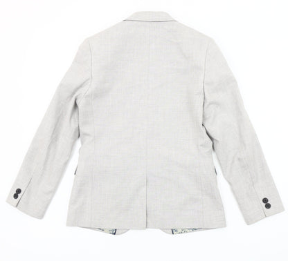 Next Boys Grey Single-Breasted Blazer 11 Years